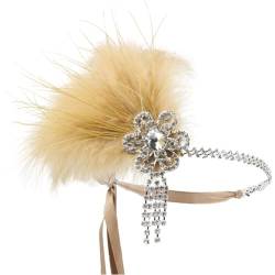 Abaodam Flapper-accessoires Für Frauen Gatsby-kopfschmuck Für Frauen Vintage-stirnbänder Roaring 20s Accessoires Für Frauen Flapper-haar-accessoires Braut Diamant Legierung Zubehör von Abaodam