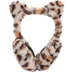 Abaodam Ohrenschützer Mit Leopardenmuster Plüsch Kopfschmuck Cartoon-ohrenwärmer Ohren Kälteschutz Tierischer Ohrenwärmer Wärmende Ohrenschützer Winter Ear Covers Fräulein Heizung Behaart von Abaodam