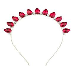 Hochzeits-Haar-Accessoires, glänzende Krone mit bunten Glas-Strass-Haarreifen, Braut-Stirnbänder für Hochzeiten, Partys von Abcsweet