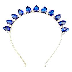 Hochzeits-Haar-Accessoires, glänzende Krone mit bunten Glas-Strass-Haarreifen, Braut-Stirnbänder für Hochzeiten, Partys von Abcsweet