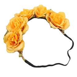 Hochzeits-Haarschmuck für Frauen, Blumenkranz, Stirnbänder, Brautschmuck, Blumen-Stirnbänder, künstliche Blumenkrone, Braut-Kopfschmuck für Hochzeit von Abcsweet