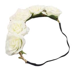 Hochzeits-Haarschmuck für Frauen, Blumenkranz, Stirnbänder, Brautschmuck, Blumen-Stirnbänder, künstliche Blumenkrone, Braut-Kopfschmuck für Hochzeit von Abcsweet
