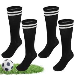 Abeillo 2 Paar Fußballsocken Kinder,Unisex Kinder Sportsocken,Lange Sportsocken Elastische Fussball Socken,Fußball Stutzen Kinder,Trainingssocke Sockenstutzen für Jungen und Mädchen von 5-12 Jahren von Abeillo