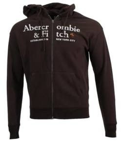 Abercrombie & Fitch Herren Kapuzenjacke (DE/NL/SE/PL, Alphanumerisch, M, Regular, Regular, Dunkelbraun) von Abercrombie & Fitch