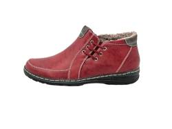 Ablovo® Damen Boots Stiefeletten Stiefel Winterschuhe Gefütterte Schuhe (Rot, Erwachsene, Damen, 40, Numerisch, EU Schuhgrößensystem, M) von Ablovo