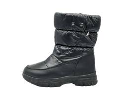 Ablovo® Damen Schneestiefel Boots Stiefel Winterschuhe Gefütterte (Schwarz, EU Schuhgrößensystem, Erwachsene, Damen, Numerisch, M, 37) von Ablovo