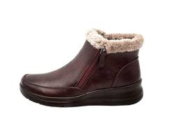 Ablovo® Damen Stiefeletten gefüttert Winterstiefel Winterschuhe Boots (Rot, Erwachsene, Damen, 38, Numerisch, EU Schuhgrößensystem, M) von Ablovo