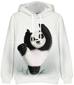 Abluewhale 3D Novelty Kapuzenpullover Mädchen Damen Panda! Hoodie Hund Sweatshirt Fanny Hoodie(a,2XL) von Abluewhale