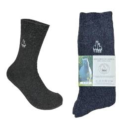 Abolengo de Alpaca Deine Alpaka Socke, besonders weich und kuschelig, passen auch perfekt in Schuhen, anthrazit 39-42 von Abolengo de Alpaca