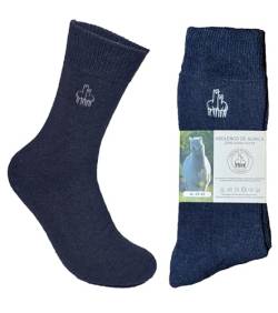 Abolengo de Alpaca Deine Alpaka Socke, besonders weich und kuschelig, passen auch perfekt in Schuhen, dunkelblau 35-38 von Abolengo de Alpaca
