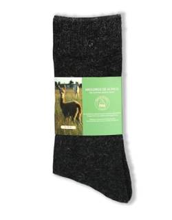 Abolengo de Alpaca Sommer Alpaka Socken, perfekt für z.B. Sneaker, angenehm weich und super Klima, anthrazit, 35-38 von Abolengo de Alpaca