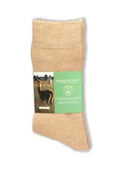 Abolengo de Alpaca Sommer Alpaka Socken, perfekt für z.B. Sneaker, angenehm weich und super Klima, beige, 39-42 von Abolengo de Alpaca