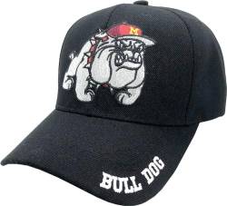 US Marine Corps Offiziell lizenzierte bestickte Emblem Baseballkappe Hut, Schwarze Bulldogge, Einheitsgröße von AborenCo