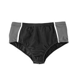 Abraxas Große Größen Badehose Herren schwarz-grau Slip-Form, XL Größe:3XL von Abraxas