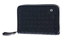 Abro Leather Piuma Weaving Zip Wallet Navy von Abro