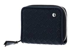 Abro Leather Piuma Weaving Zip Wallet S Navy von Abro