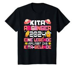 Kinder Kita Abgänger 2024 Eine Legende Verlässt Das Kita Gelände T-Shirt von Abschied Kita Kitaabgänger 2024 Kindergarten Kiga