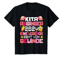 Kinder Kita Abgänger 2024 Schulkind Einschulung Für Mädchen T-Shirt von Abschied Kita Kitaabgänger 2024 Kindergarten Kiga