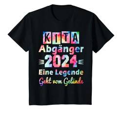 Kinder Kita Abgänger 2024 Schulkind Einschulung Schule Letzter T-Shirt von Abschied Kita Kitaabgänger 2024 Kindergarten Kiga