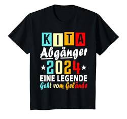 Kinder Kita Abgänger 2024 Schulkind Einschulung Schule Letzter Tag T-Shirt von Abschied Kita Kitaabgänger 2024 Kindergarten Kiga