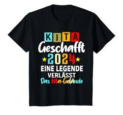 Kinder Kita Geschafft 2024 Kita Abschluss 2024 Kita Abgänger 2024 T-Shirt von Abschied Kita Kitaabgänger 2024 Kindergarten Kiga
