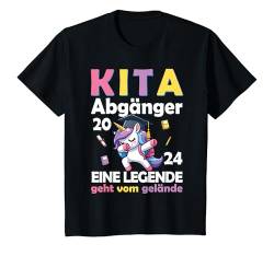 Kinder Kita Abgänger 2024 Schulkind Einschulung Schule Bye Bye Kiga T-Shirt von Abschied Kita Kitaabgänger Kindergarten 1. Klasse