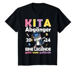Kinder Kita Abgänger 2024 Schulkind Einschulung Schule Bye Bye Kiga T-Shirt von Abschied Kita Kitaabgänger Kindergarten 1. Klasse