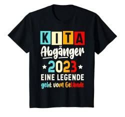 Kinder Kita Abgänger 2023 Schulkind Einschulung Schule Letzter Tag T-Shirt von Abschied Kita Kitaabgänger Kindergarten Kiga