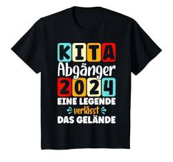 Kinder Kita Abgänger 2024 Schulkind Einschulung Schule Letzter Tag T-Shirt von Abschied Kita Kitaabgänger Kindergarten Kiga