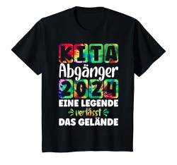 Kinder Kita Abgänger 2024 Schulkind Einschulung Schule Letzter Tag T-Shirt von Abschied Kita Kitaabgänger Kindergarten Kiga