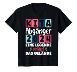 Kinder Kita Abgänger 2024 Schulkind Einschulung Schule Letzter Tag T-Shirt von Abschied Kita Kitaabgänger Kindergarten Kiga