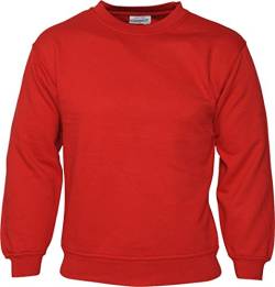 Absolute Apparel Herren Erwachsene Neck Coverseam Polycotton Sterling Sweat Shirt Gr. XXXXL, rot von Absolute Apparel
