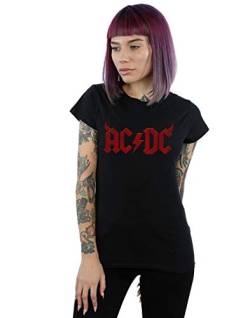AC/DC Damen Horns Logo T-Shirt Schwarz Large von Absolute Cult