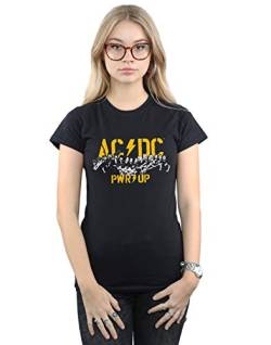 AC/DC Damen PWR UP Portrait Motion T-Shirt Schwarz XX-Large von Absolute Cult