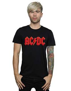 AC/DC Herren Horns Logo T-Shirt Schwarz Large von Absolute Cult