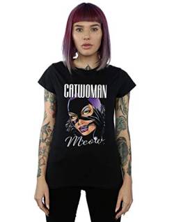 DC Comics Damen Batman Catwoman Feline Fatale T-Shirt Schwarz Large von Absolute Cult