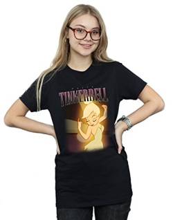 Disney Damen Tinkerbell Montage Boyfriend Fit T-Shirt Schwarz XX-Large von Absolute Cult