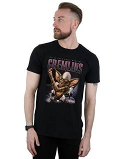 Gremlins Herren Spike Montage T-Shirt Schwarz Large von Absolute Cult