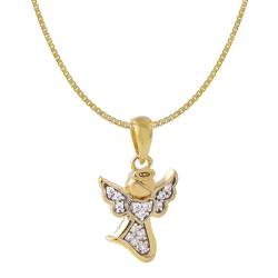 Acalee 50-1018 Halskette für Kinder mit Engel-Anhänger 333 / 8K Gold von Acalee