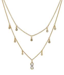 Acalee 50-1027 Damen-Kette Unendlichkeit Gold 333 mit Zirkonia von Acalee