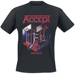 Accept Metal Heart T-Shirt schwarz M von Accept