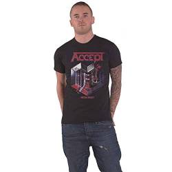 Accept T Shirt Metal Heart Band Logo Nue offiziell Herren von Accept