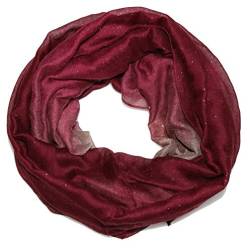 Accires Glitzer Silber Damen batik Loopschal Loopschal schwarz Jungen Mädchen grau (bordeaux beige) von Accires