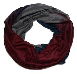 Accires Glitzer Silber Damen batik Loopschal Loopschal schwarz Jungen Mädchen grau (bordeaux grau) von Accires