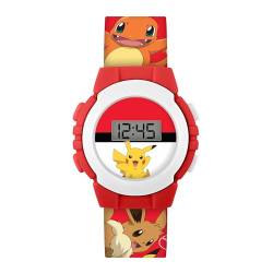 Accutime Digitale Armbanduhr POK4374, Pokémon-Motiv, Rot, mehrfarbig, Modern von Accutime