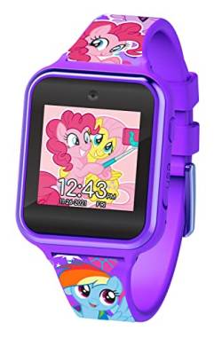 Accutime MPC4101 Kinder Smartwatch My Little Pony, Kinderuhr mit Selfie Kamera, Foto & Video, Stoppuhr, 6 Spiele, 3 Hintergründe, 10 Zifferblätter, Diktiergerät, Fitness Tracker Uhr, Wecker, Lila von Accutime