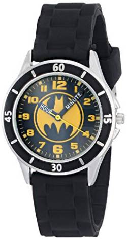 DC Comics Jungen Analog Quarz Uhr mit Gummi Armband BAT9152 von Accutime