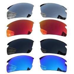 Acefrog 4 Paar polarisierte Ersatzgläser für Oakley Flak 2.0 OO9295 Sonnenbrille, perfekte Passform, bruchsicher,kratzfest, Value Pack von Acefrog