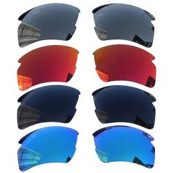Acefrog 4 Paar polarisierte Ersatzgläser für Oakley Flak 2.0 XL OO9188 Sonnenbrille, perfekte Passform, bruchsicher,kratzfest, Value Pack von Acefrog