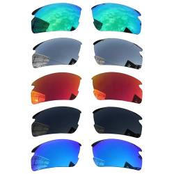 Acefrog 5 Paar polarisierte Ersatzgläser für Oakley Flak 2.0 OO9295 Sonnenbrille, perfekte Passform, bruchsicher, kratzfest, Value Pack von Acefrog